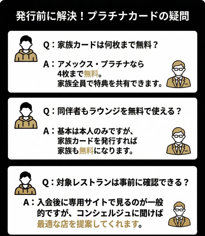 プラチナカードに関するよくある質問（Q&A）