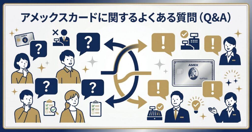 アメックスカードに関するよくある質問（Q&A）についての画像